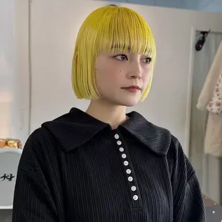 ミディアム カラー ☆RUO☆/レイヤー /ハイトーンのヘアスタイル