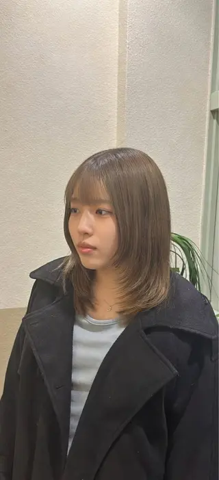 ミディアム 髪質改善/レイヤー/ ボブ/井上　陽のヘアスタイル