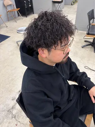 ショート パーマ メンズ メンズ専門サロン wokeのヘアスタイル