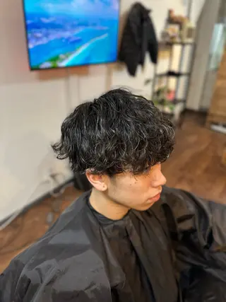 ミディアム パーマ キッズ Lizir  ルズィール所属・Luzir⭐︎ GEN⭐︎のヘアスタイル