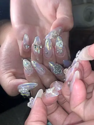 ネイル NES NAIL所属・さゆり￤推しキャラ ￤ロングネイル🩷のネイルデザイン