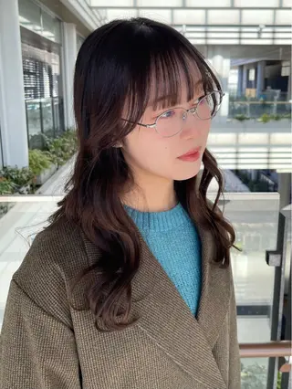 セミロング 園田 渉 ◤SHIKIO◢のヘアスタイル