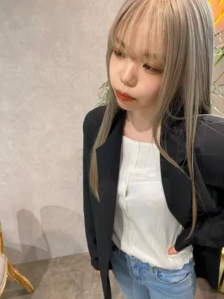 ロング カラー ヘアアレンジ XENA表参道 MIKUのヘアスタイル