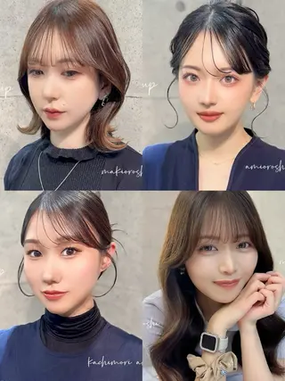 セミロング ヘアアレンジ ヘアメイク/髪質改善 🎀Moeri🎀のヘアスタイル