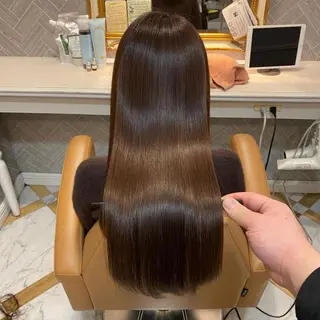 セミロング 艶透明感カラー/ 髪質改善/三ツ木一生のヘアスタイル