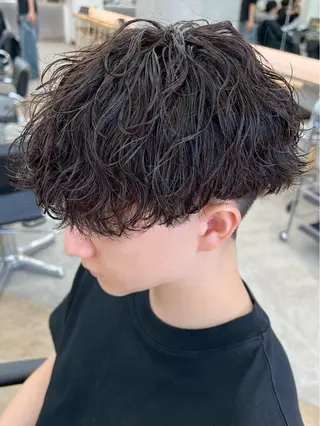 パーマ メンズ 中川 稜のヘアスタイル