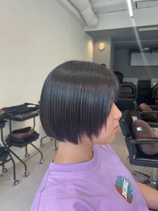 ショート パーマ kei/透明感カラー /縮毛矯正/メンズのヘアスタイル