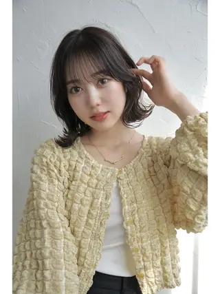 ミディアム 💛大人可愛い 🧡TAICHIROのヘアスタイル