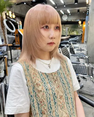 ロング カラー haco＋所属・圧倒的デザイン力 店長🎨RENAのヘアスタイル