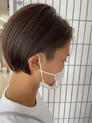 ショート カラー ハットリ /北習志野のヘアスタイル