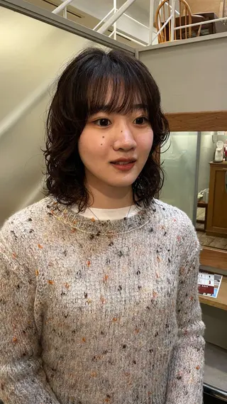 ミディアム パーマ 原宿/ケパーマ 🧺ユウマのヘアスタイル