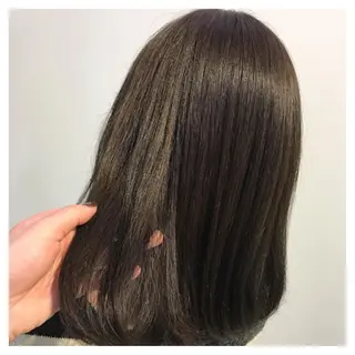 ミディアム カラー 極艶透明感カラー🐰 髪質改善/出雲つぐみのヘアスタイル