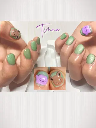 ショート NAILSALON 🍔Timna🍟のネイルデザイン