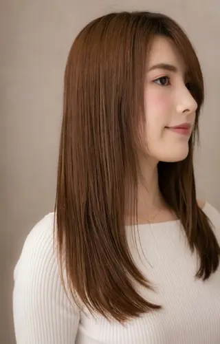 ロング カラー パーマ 似合わせ✨透明感🫧 佐藤優斗のヘアスタイル