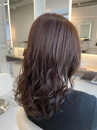 セミロング カラー 💈髪質改善メニュー 佐藤 萌💈のヘアスタイル