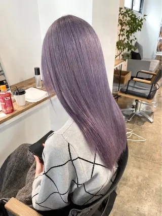 ロング カラー ブリーチモデル/ 艶カラー /みきのヘアスタイル