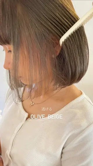 ミディアム カラー NEST所属・お洒落似合わせボブ♡ mahiroのヘアスタイル