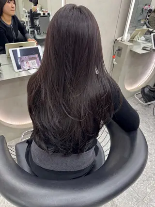 セミロング 顔周り🇰🇷ロンド レイヤー✨カジワラのヘアスタイル