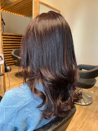 ロング カラー 関口 友行のヘアスタイル