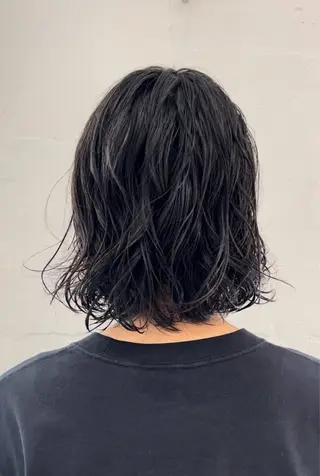 ミディアム パーマ パーマ/ボブ /レイヤー チヒロのヘアスタイル