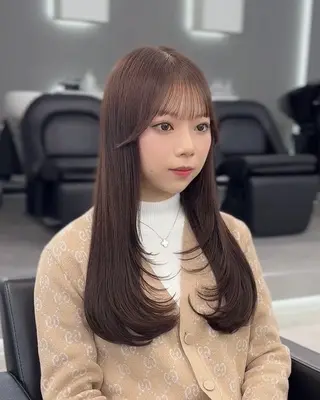 ロング 神戸で縮毛矯正/髪質 改善/お任せくださいのヘアスタイル