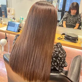 セミロング 縮毛矯正特化 コグスリのヘアスタイル