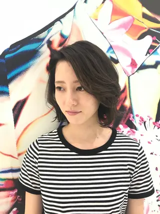 ミディアム カラー 苅北 泰輔のヘアスタイル