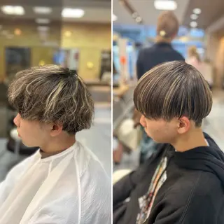 ミディアム カラー メンズ 🔮メンズ縮毛矯正 毛流れパーマ💎竹永のヘアスタイル