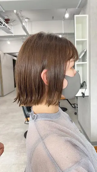 ミディアム カラー ⭐️ショート⭐️美髪 矯正⭐️水口陸のヘアスタイル