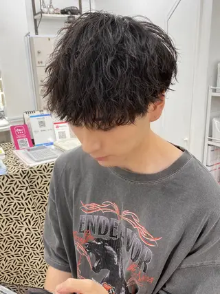 ショート パーマ メンズ メンズ特化サロン ウエダ　ヒロキのヘアスタイル