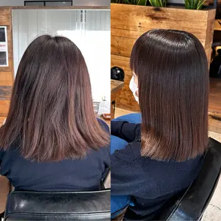 ミディアム 大人女子ショート 髪質改善山口耕祐のヘアスタイル