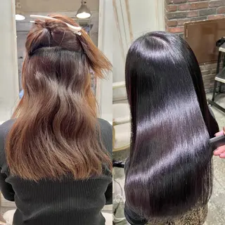 セミロング カラー Siesta所属・📣髪質改善縮毛矯正 特化美容師｜庭田📣のヘアスタイル