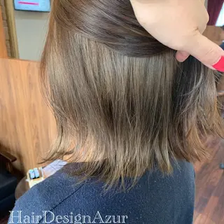 ミディアム カラー HairDesign Azurのヘアスタイル