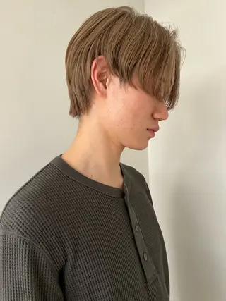 ショート カラー ケアパーマ/ケアブリ ーチdaisukeのヘアスタイル