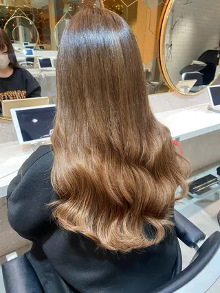 ロング カラー 新宿/韓国ヘア 中明度カラー/かやのヘアスタイル