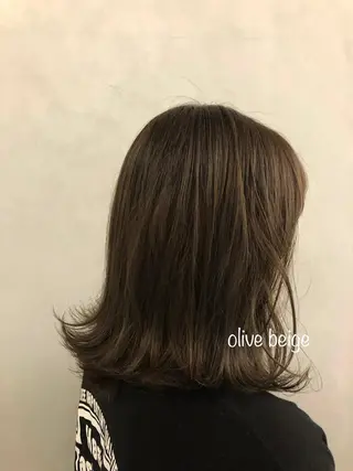 セミロング カラー ヘアアレンジ 🌿AMANE🌿 sakiのヘアスタイル