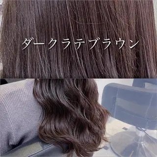 ロング カラー ダブルカラー 韓国ヘアKYONのヘアスタイル