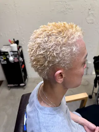 ショート カラー パーマ メンズ 💈メンズ特化💈 TASUKUのヘアスタイル