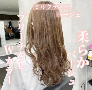 セミロング カラー ヘアアレンジ Alea by  little横浜所属・💞あざと可愛い💞 児玉大地のヘアスタイル