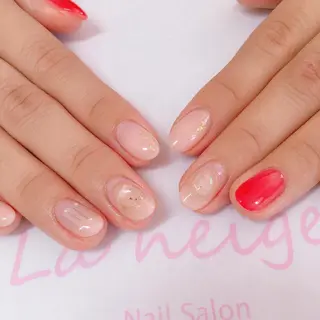 ネイル La neige* yuki 🥯🍑のネイルデザイン