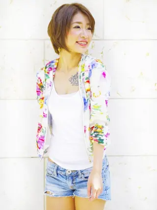 ショート カラー 美髪専門店カヴァリ TORUのヘアスタイル