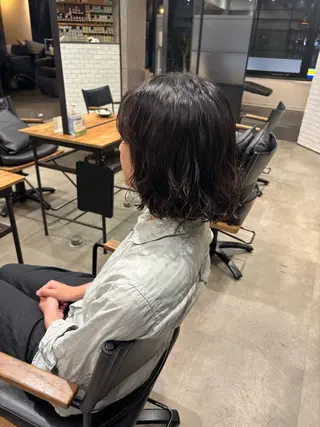 ミディアム アサノ ハルカのヘアスタイル