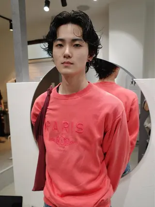 パーマ メンズ ボブ/レイヤー /河内温太のヘアスタイル