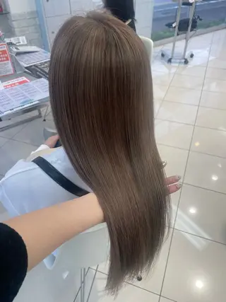 ロング カラー 盛れる韓国ヘア🩰/ 透明感カラー/華のヘアスタイル