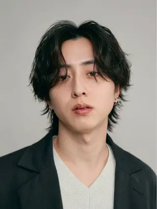 パーマ メンズ 似合わせヘア/ ハイライト/廣田歩のヘアスタイル