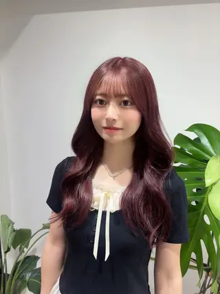 ロング Ameri所属・suzuha ⚜️🖤のヘアスタイル