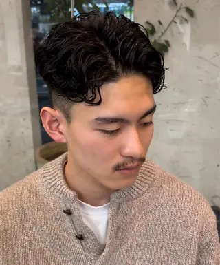 パーマ メンズ 年間2000名担当◎ パーマ職人/仲原佑樹のヘアスタイル