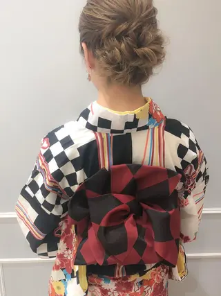 ヘアアレンジ 似合わせ艶髪カラー ❤️ハダユミのヘアスタイル