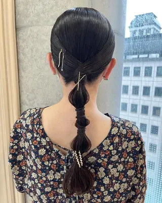 ロング ヘアアレンジ サソウ ユリエ🥥のヘアスタイル
