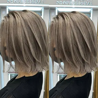 ミディアム カラー ヘアアレンジ 久米 治仁のヘアスタイル